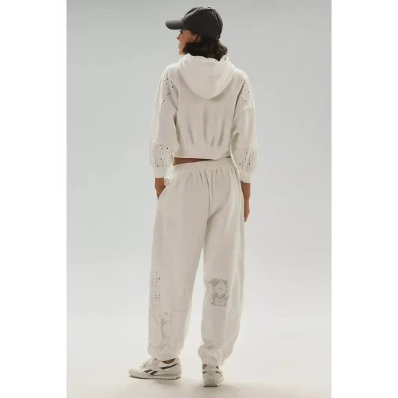 Daily Practice Rhythmic Lace Mesh Sweatpants M - Picture 3 of 4